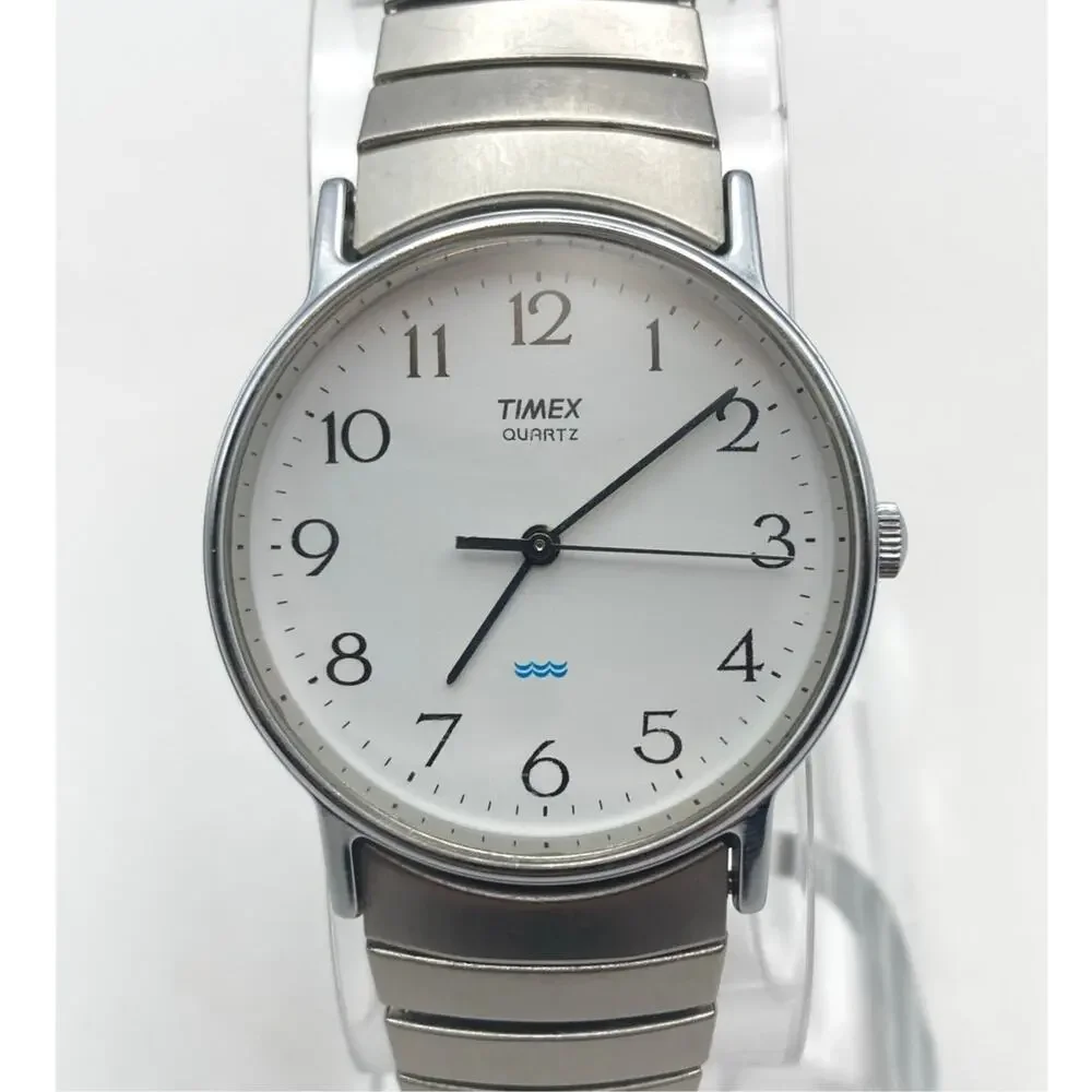 Vintage Timex Easy Reader Men's Watch 33mm  - Fresh Battery - Expandable - WR